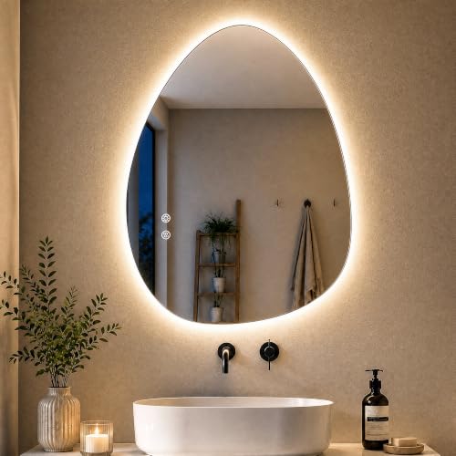 Miroir de Salle de Bain LED 80 x 60 cm