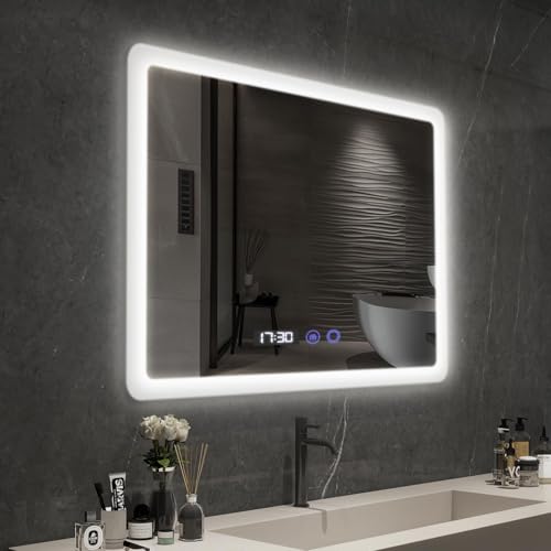 Miroir de Salle de Bain LED 80x60 cm Miroir de Salle de Bain LED 80x60 cm