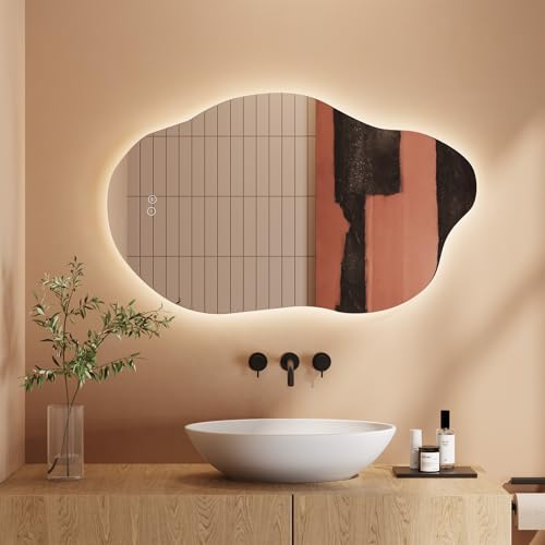 Miroir de Salle de Bain LED Asymétrique