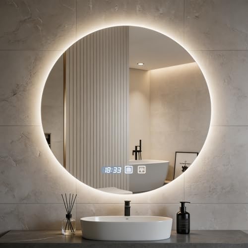 Miroir de Salle de Bain Rond LED 60cm Miroir de Salle de Bain Rond LED 60cm