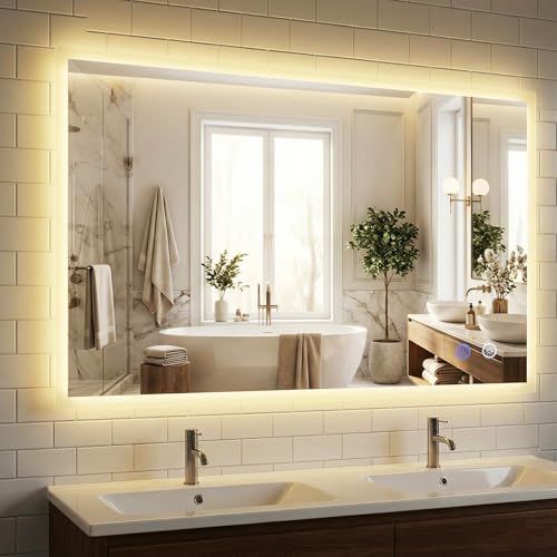 Miroir LED Salle de Bain avec Éclairage Miroir LED Salle de Bain avec Éclairage