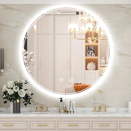 Miroir LED Salle de Bain Rond 70cm Miroir LED Salle de Bain Rond 70cm