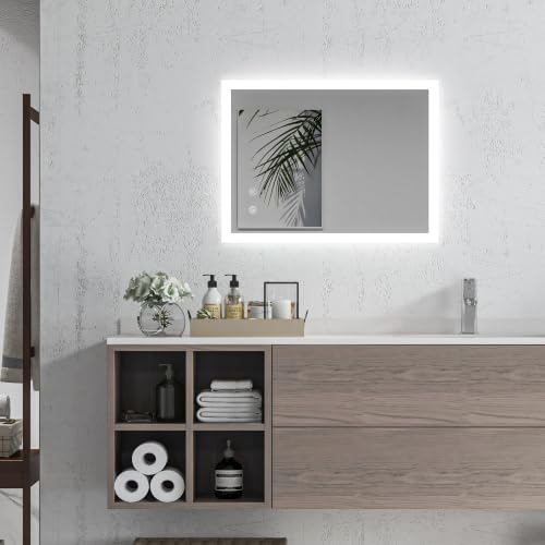 Miroir Mural LED Lumineux de Salle de Bain Miroir Mural LED Lumineux de Salle de Bain