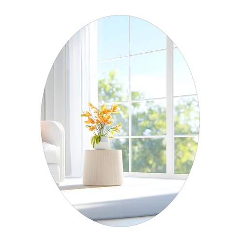 Miroir Mural Ovale Adhésif 40 x 30 cm Miroir Mural Ovale Adhésif 40 x 30 cm