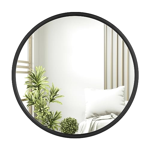 Miroir Mural Rond Noir Ø40 cm