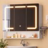 Miroir Salle de Bain LED avec Rangement Miroir Salle de Bain LED avec Rangement