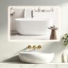 Miroir Salle de Bain LED TEKXDD 70x50 cm