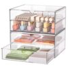 Organisateur de maquillage 4 tiroirs transparent Organisateur de maquillage 4 tiroirs transparent