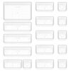 Organisateurs de Tiroir Quirlig - Lot de 16 Organisateurs de Tiroir Quirlig - Lot de 16
