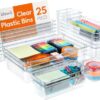 Organisateurs de Tiroirs Transparent - 25 pièces
