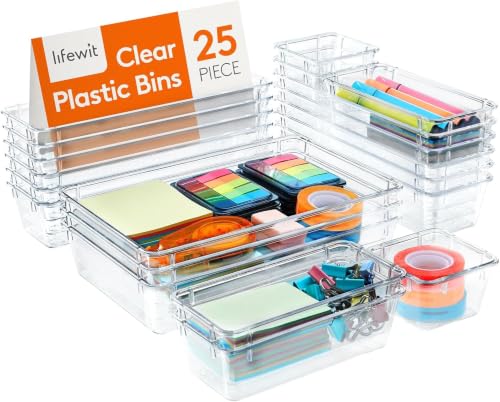Organisateurs de Tiroirs Transparent - 25 pièces