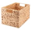 Panier de rangement en jacinthe d'eau