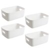Panier de Rangement Plastique Jesdavan - Lot de 4