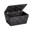 Panier de rangement salle de bain Adria Noir Panier de rangement salle de bain Adria Noir