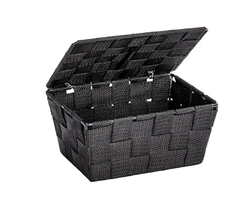 Panier de rangement salle de bain Adria Noir Panier de rangement salle de bain Adria Noir
