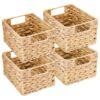 Panier de Rangement Tressé en Jacinthe
