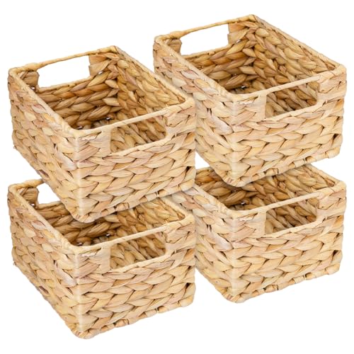 Panier de Rangement Tressé en Jacinthe