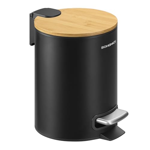 Petite Poubelle en Bambou pour Salle de Bain Petite Poubelle en Bambou pour Salle de Bain
