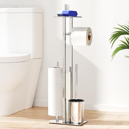 Porte-papier et brosse en acier inoxydable