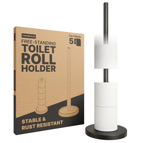 Porte Papier Toilette sur Pied en Acier