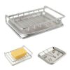 Porte-savon en acier inoxydable auto-drainant Porte-savon en acier inoxydable auto-drainant