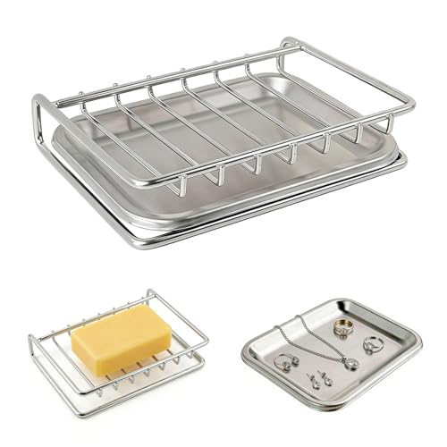 Porte-savon en acier inoxydable auto-drainant Porte-savon en acier inoxydable auto-drainant