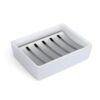 Porte-savon en céramique et inox Porte-savon en céramique et inox
