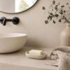 Porte-Savon en Polyrésine Granite Sable Porte-Savon en Polyrésine Granite Sable