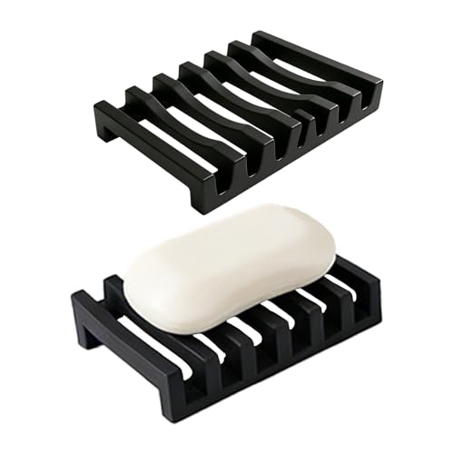 Porte-Savon en Silicone Antidérapant Porte-Savon en Silicone Antidérapant
