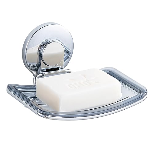 Porte Savon Ventouse Réutilisable en Chrome Porte Savon Ventouse Réutilisable en Chrome