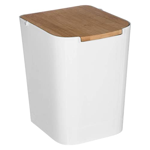 Poubelle de Salle de Bain 5L en Bambou Poubelle de Salle de Bain 5L en Bambou