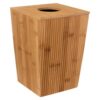 Poubelle de salle de bain en bambou 6L Poubelle de salle de bain en bambou 6L