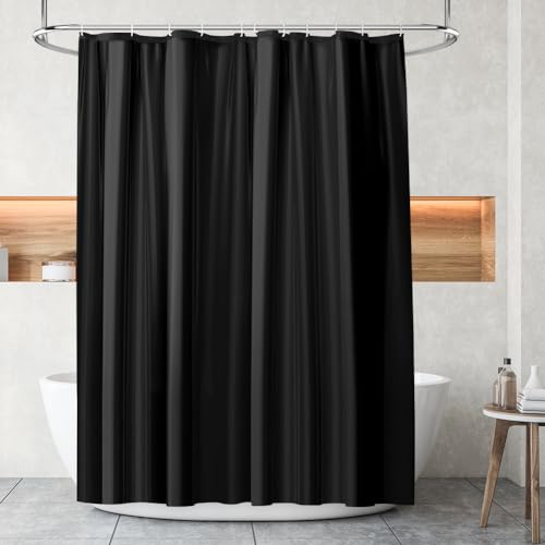 Rideau de Douche Anti-Moisissure Noir 180x180cm Rideau de Douche Anti-Moisissure Noir 180x180cm