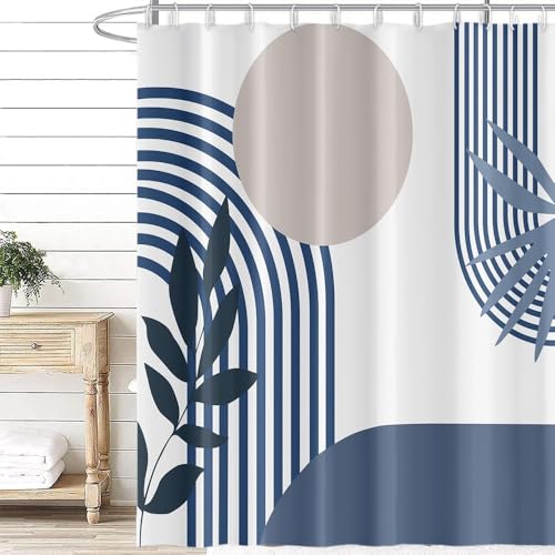 Rideau de Douche Bleu Anti Moisissure Rideau de Douche Bleu Anti Moisissure