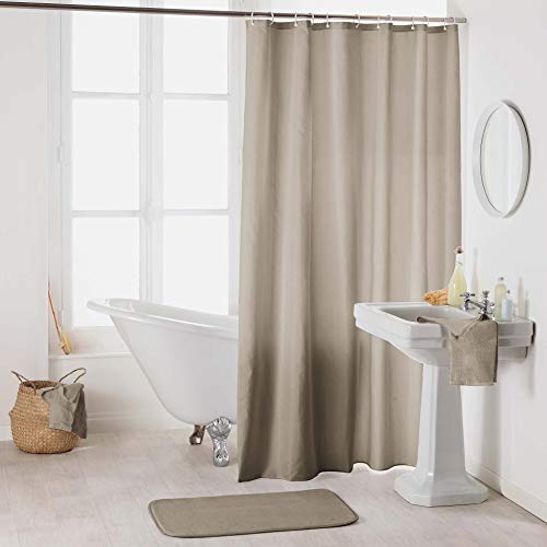 Rideau de Douche Essencia Taupe Polyester Rideau de Douche Essencia Taupe Polyester