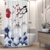 Rideau de douche Japonais Fleurs de Cerisier Rideau de douche Japonais Fleurs de Cerisier