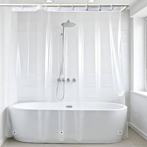 Rideau de Douche Transparent en PEVA 180x180 cm Rideau de Douche Transparent en PEVA 180x180 cm