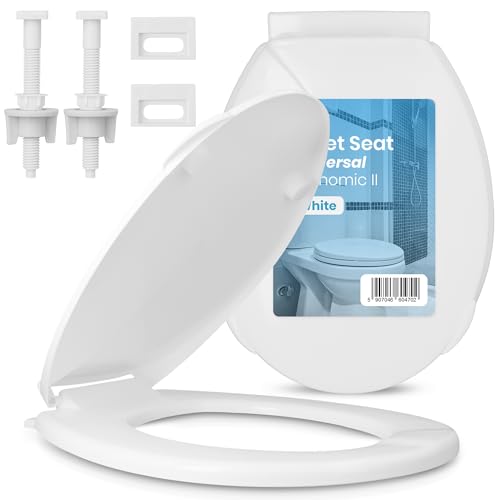 Siège de Toilette Ergonomique Universel Blanc