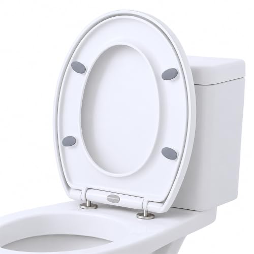 Siège de Toilette Oval avec Fermeture Douce Siège de Toilette Oval avec Fermeture Douce