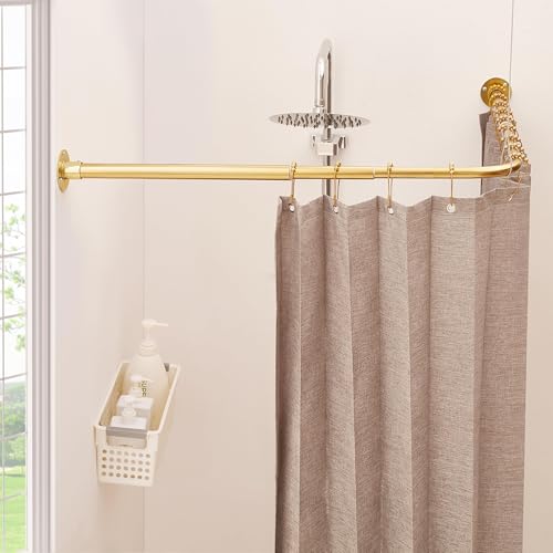 Tringle à rideau de douche en L Tringle à rideau de douche en L