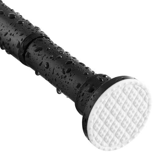 Tringle à rideau de douche télescopique noire