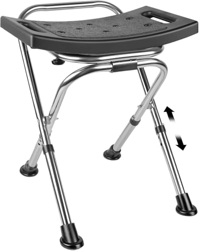 Chaise de douche pliable en acier
