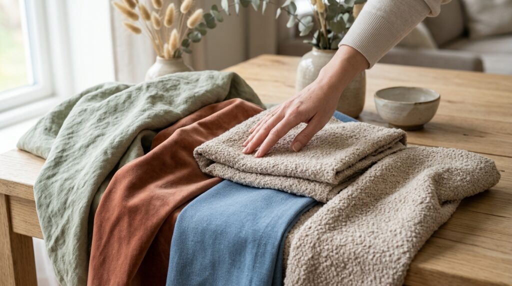 Choisir le meilleur tissu pour un coussin Différents tissus pour choisir un coussin