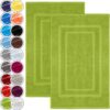 Lot de 2 Tapis de Bain Absorbants Lot de 2 Tapis de Bain Absorbants