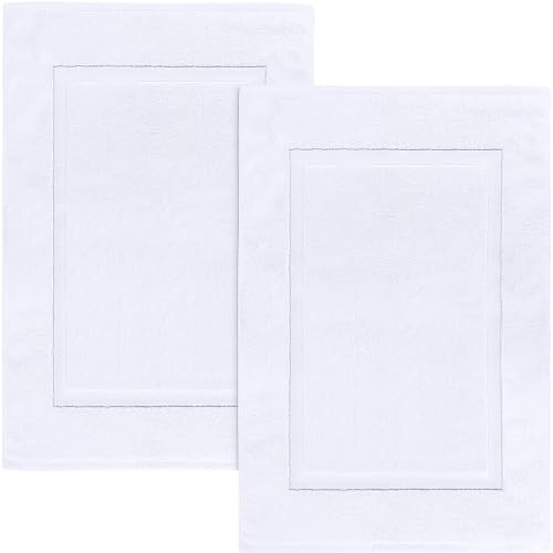Lot de 2 Tapis de Bain en Coton Lot de 2 Tapis de Bain en Coton