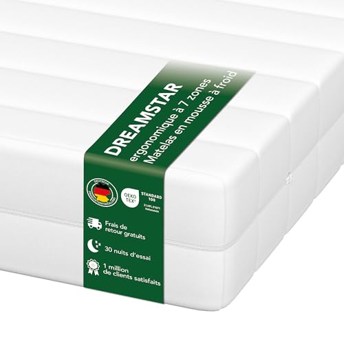 Matelas orthopédique Dreamstar 7 zones