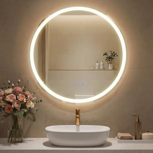 Miroir Rond Éclairé avec Anti-Buée Miroir Rond Éclairé avec Anti-Buée