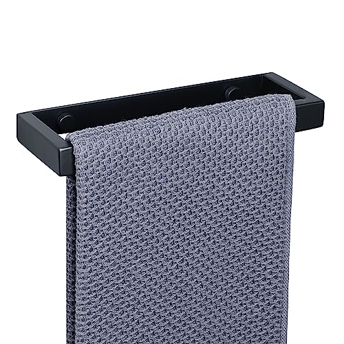 Porte Serviette Mural Noir Mat 20CM