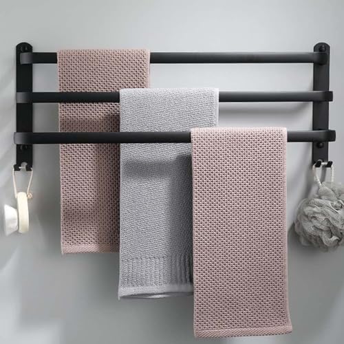 Porte Serviette Murale Noir 60CM