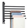 Porte Serviette Murale Rotatif en Acier Inoxydable